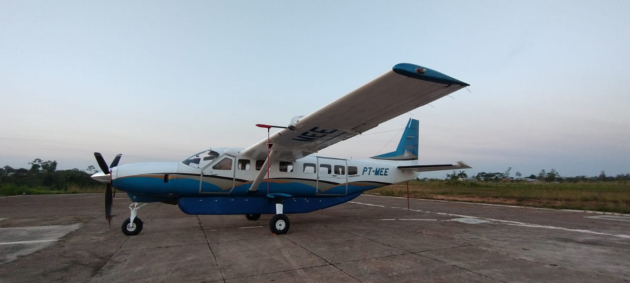 Caravan C208: avião que caiu na cabeceira do aeroporto de RB seguia para município no Amazonas